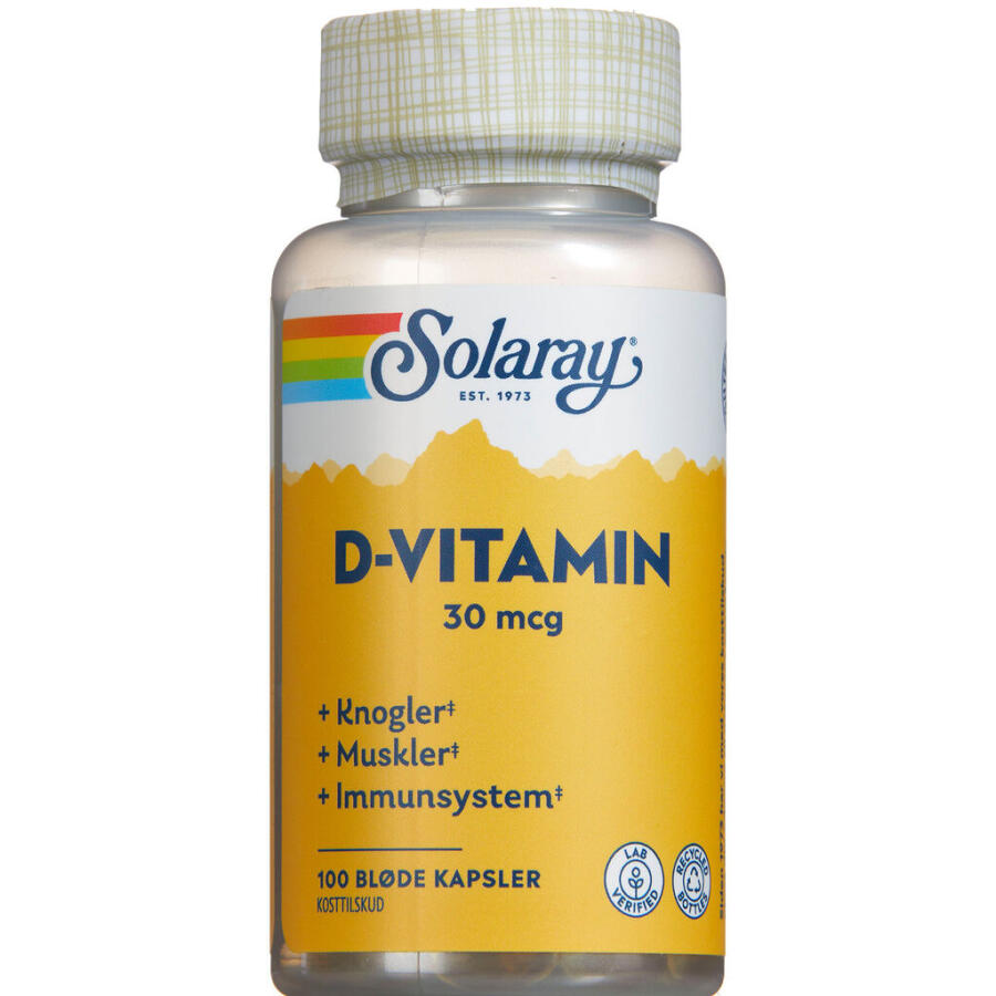 Solaray D-vitamin 30 µg