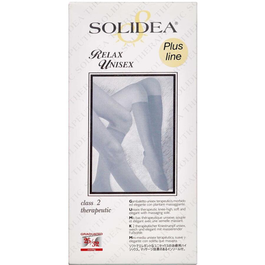 Solidea Knæ Relax Unisex KL2 Plusline Sort Medium