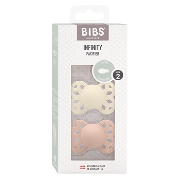 BIBS Infinity 2-pak Ivory/Blush Size 2