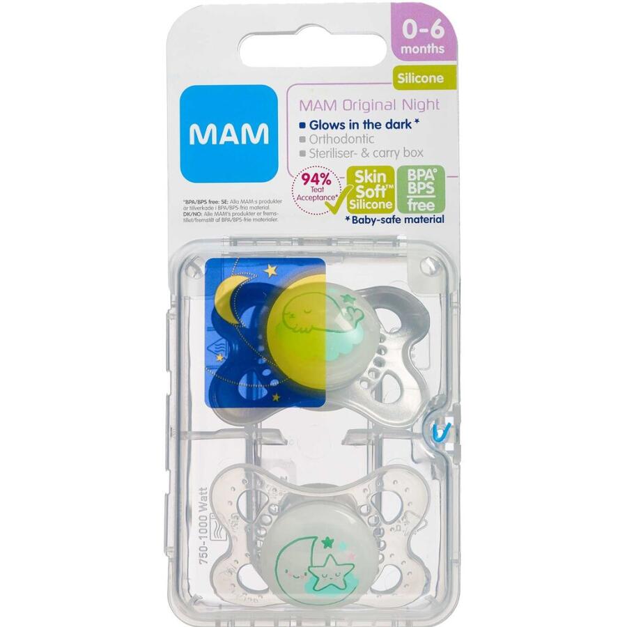 MAM Original Night Sut 0-6 Mdr. Assorterede Farver