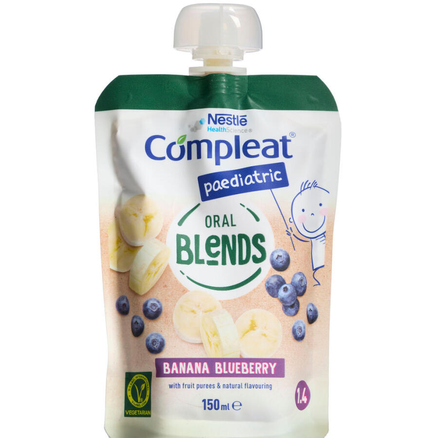 Compleat Paediatric Oral Blends Banan-Blåbær