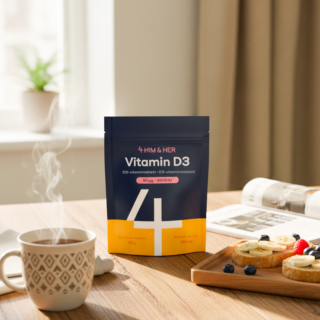 4 Him & Her Vitamin D3 2000IU NORDIC 365 pcs