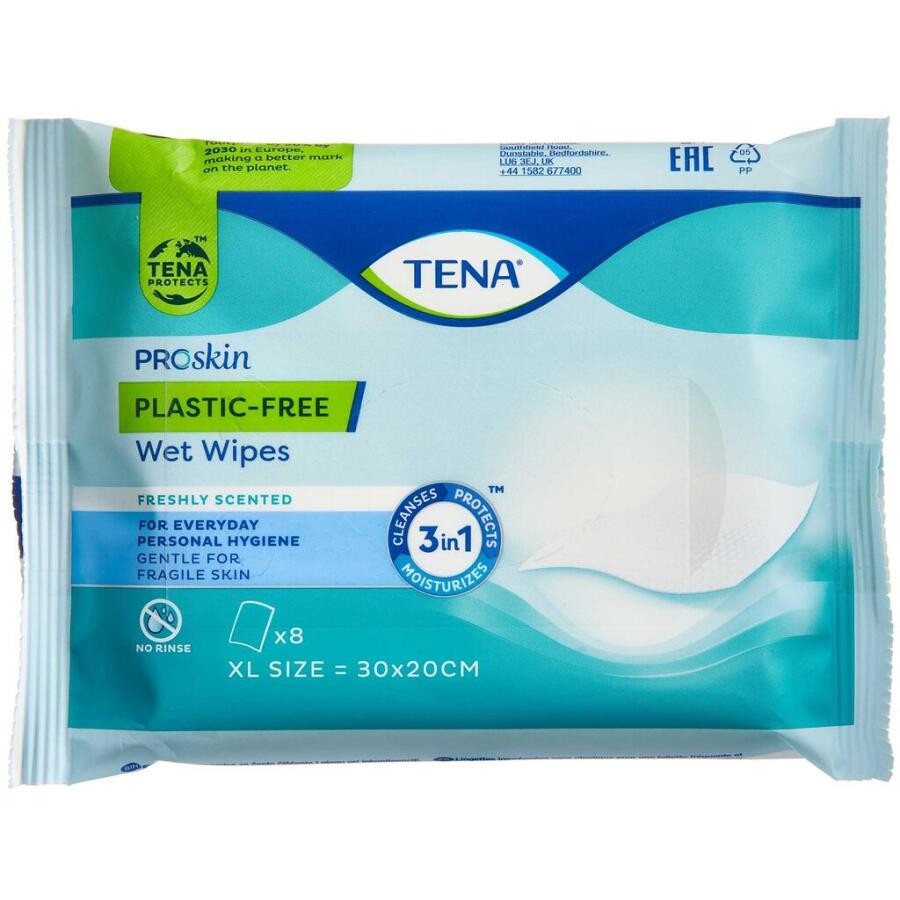 Tena Wet Wipe Plasticfree