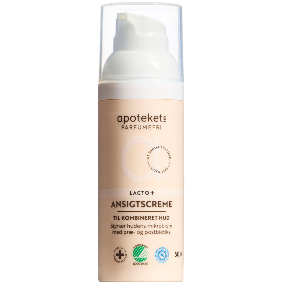 Apotekets Lacto+ Parfumefri Ansigtscreme