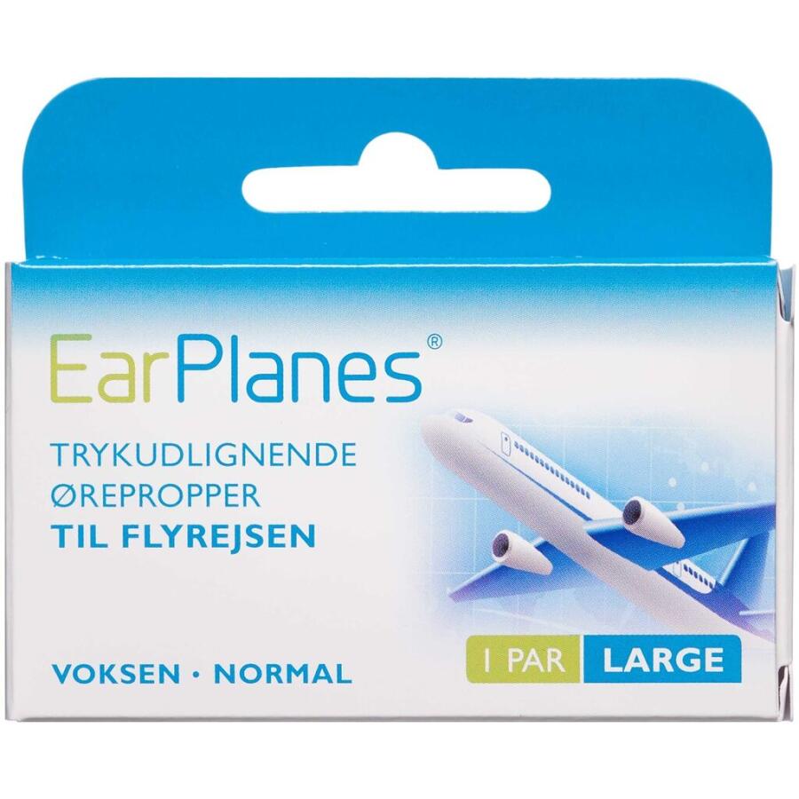 Earplanes large - trykudlignende ørepropper