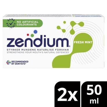 Zendium Frisk Mint Tandpasta 2 x 50 ml