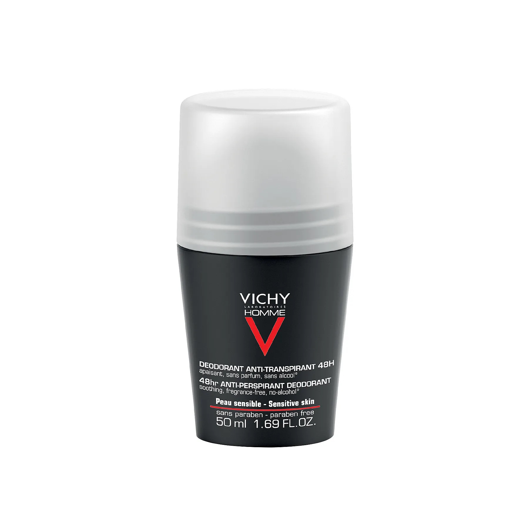 Vichy Homme Antiperspirant Deodorant Roll-On 48T