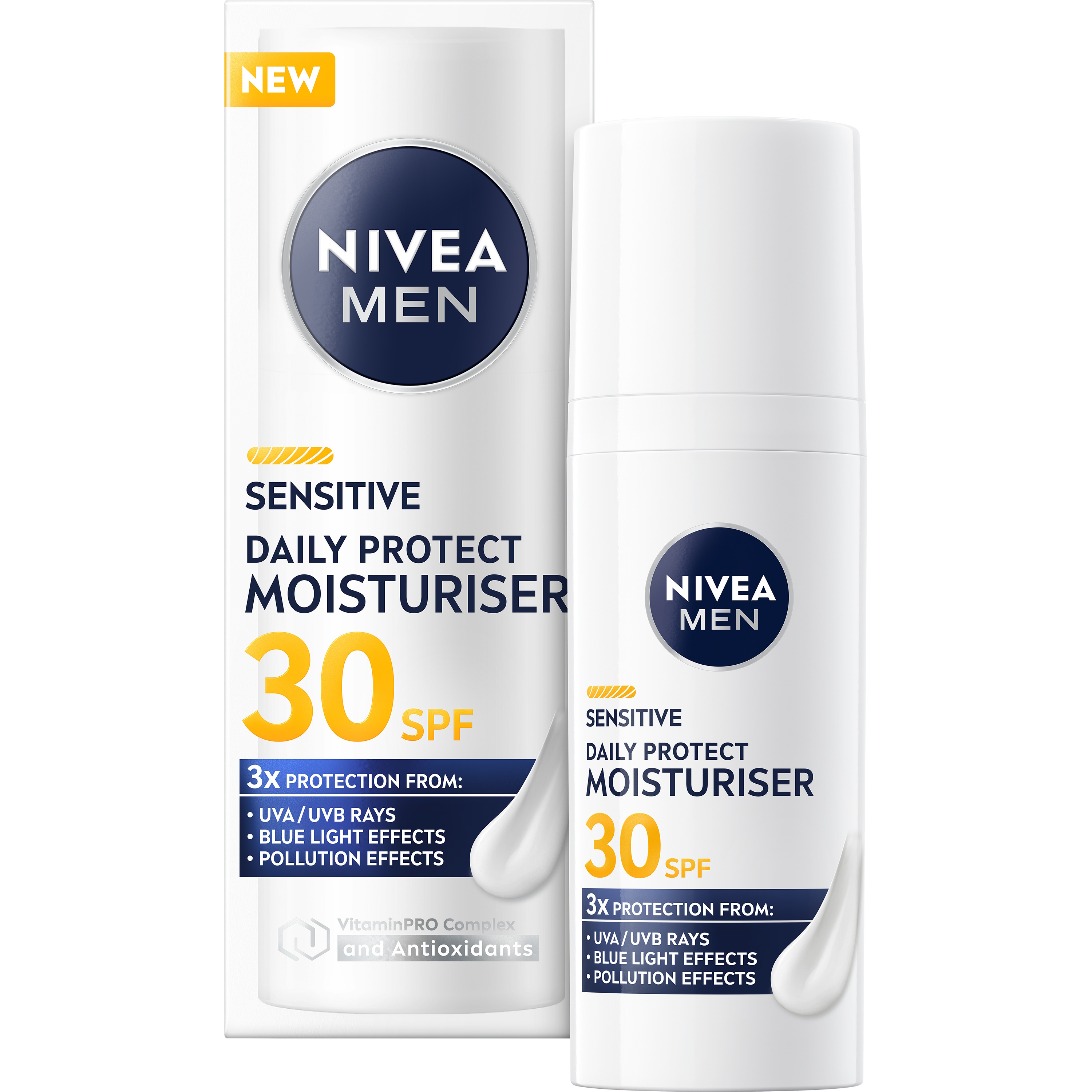 NIVEA Men Sensitive Daily Protect Moisturiser SPF 30