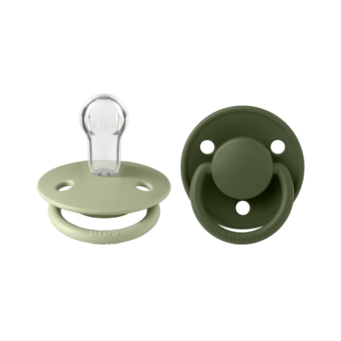 BIBS De Lux 2-pak Sage/Hunter Green One Size