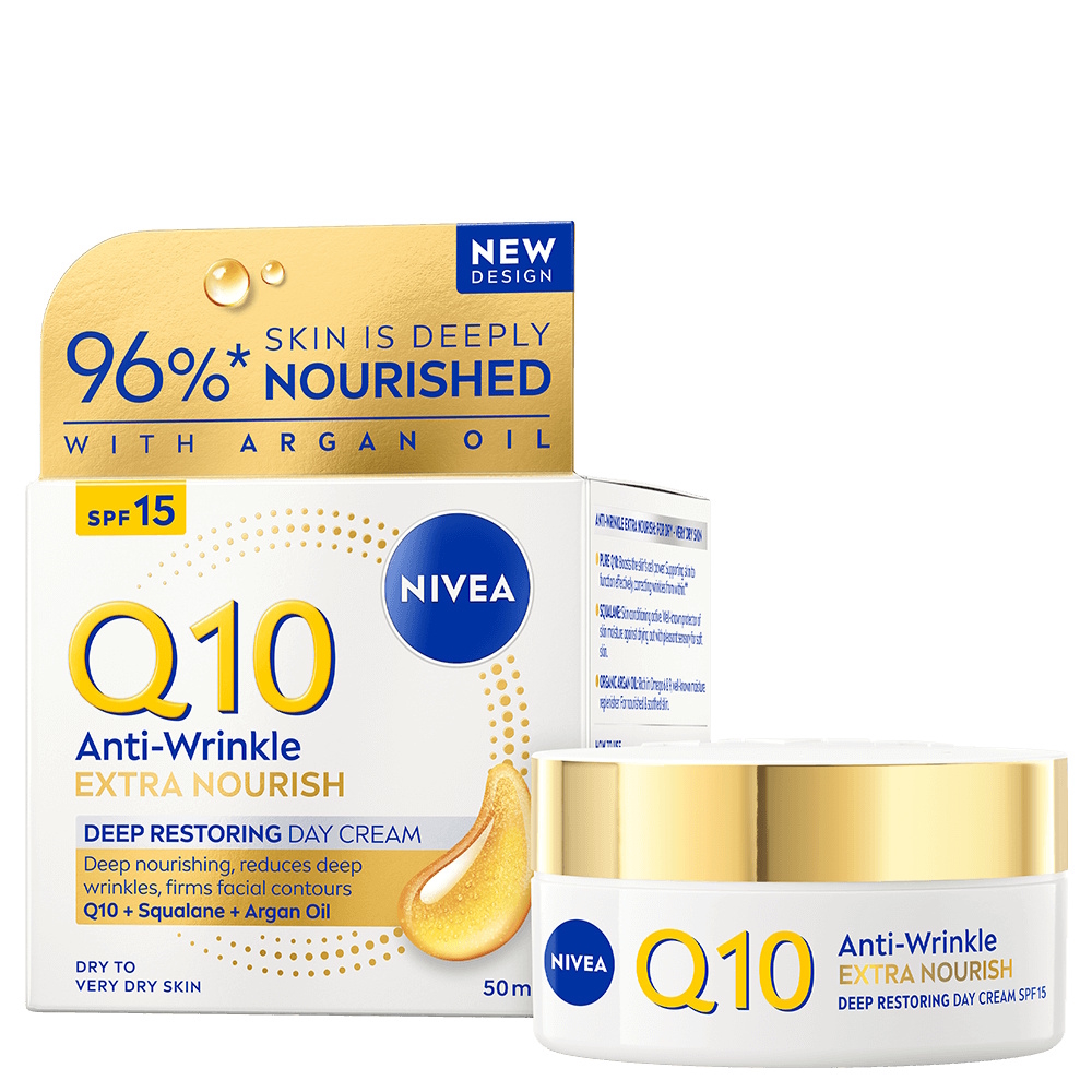 NIVEA Q10 Extra nourish day cream SPF 15