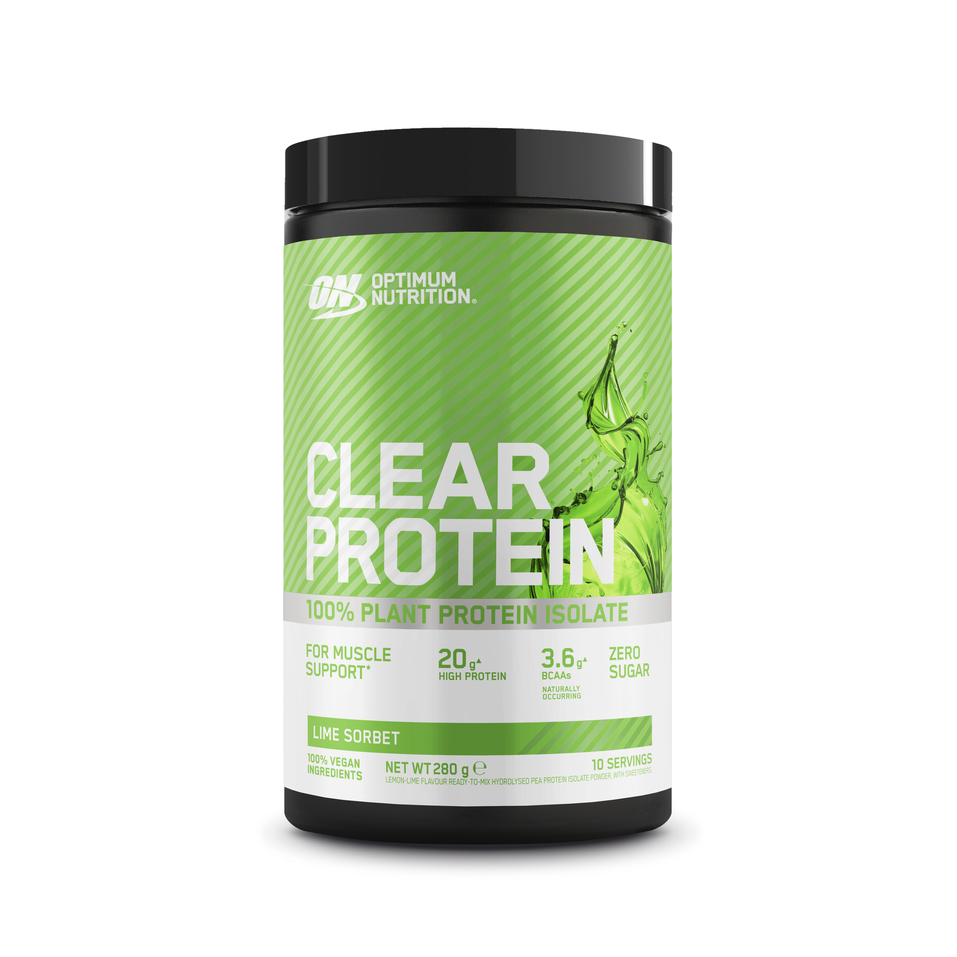 Optimum Nutrition Clear Protein 100% Plant Protein Isolate- Lime Sorbet