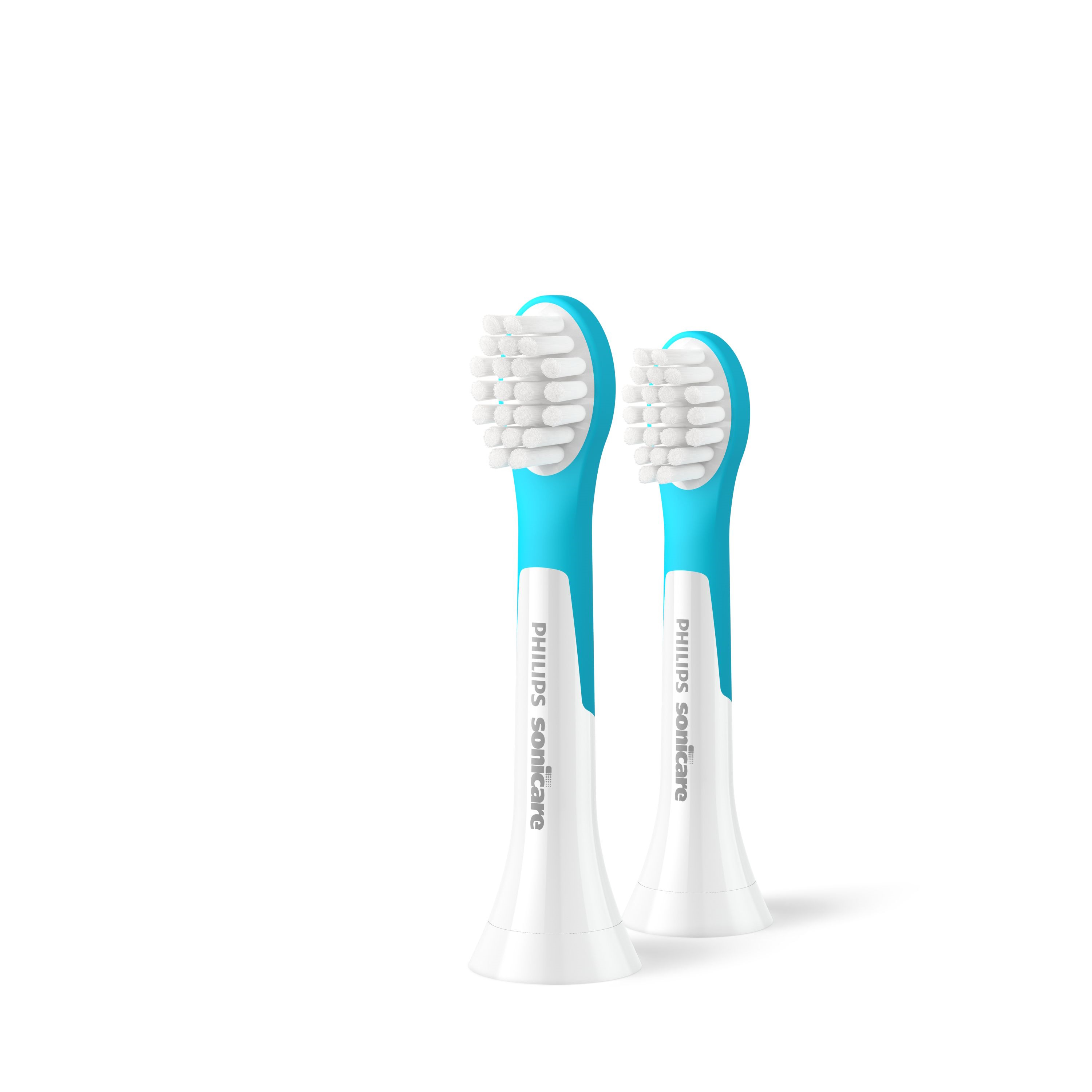 Philips Sonicare For Kids 2 x Tandbørstehoveder - Hvid/Turkis