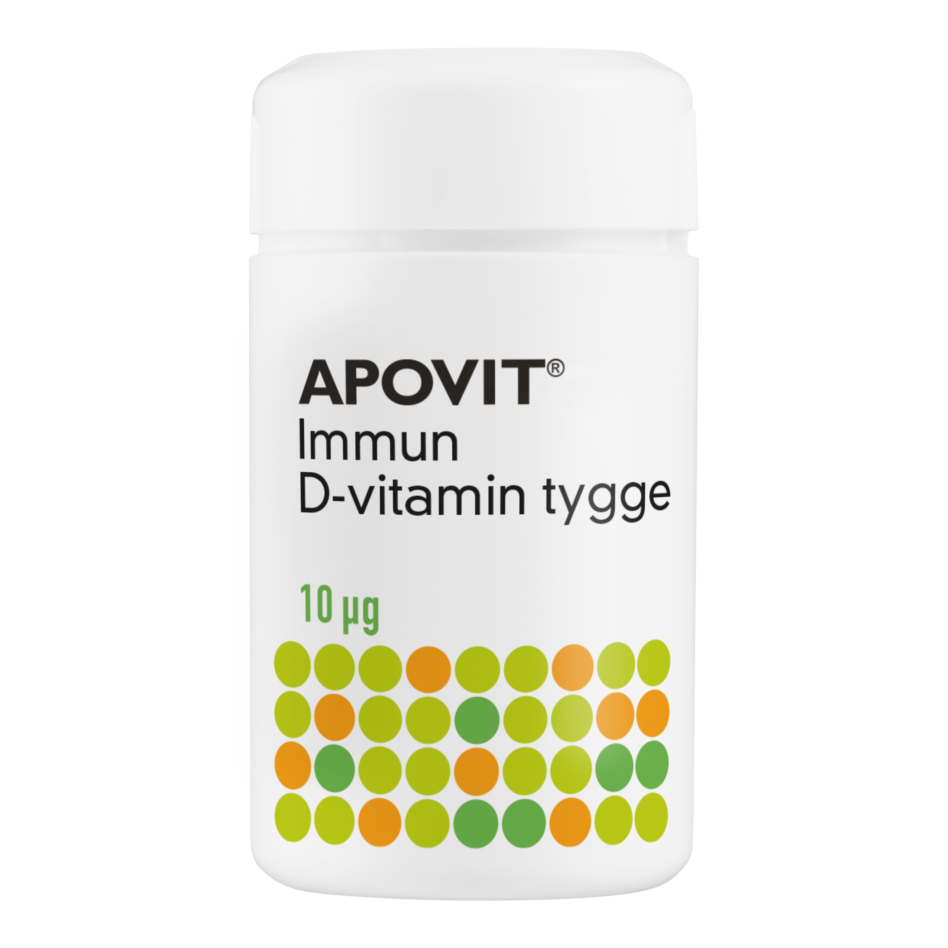 APOVIT Immun D-vitamin 10 µg Appelsinsmag