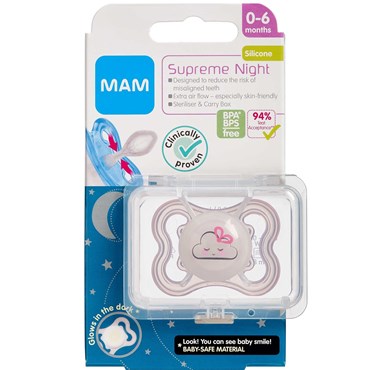 MAM Supreme Night 0-6 Mdr. Assorterede Farver