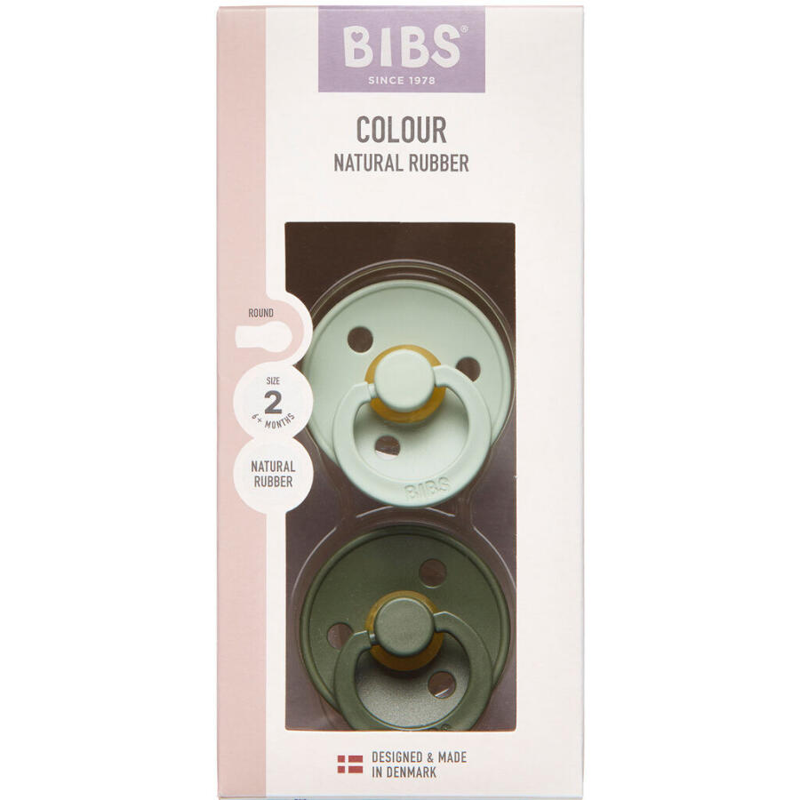 BIBS Colour Sut Latex Str. 2, Sage/Hunter Green, Rund