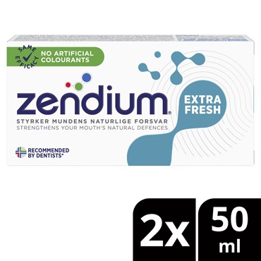 Zendium Extra Fresh Tandpasta 2 x 50 ml