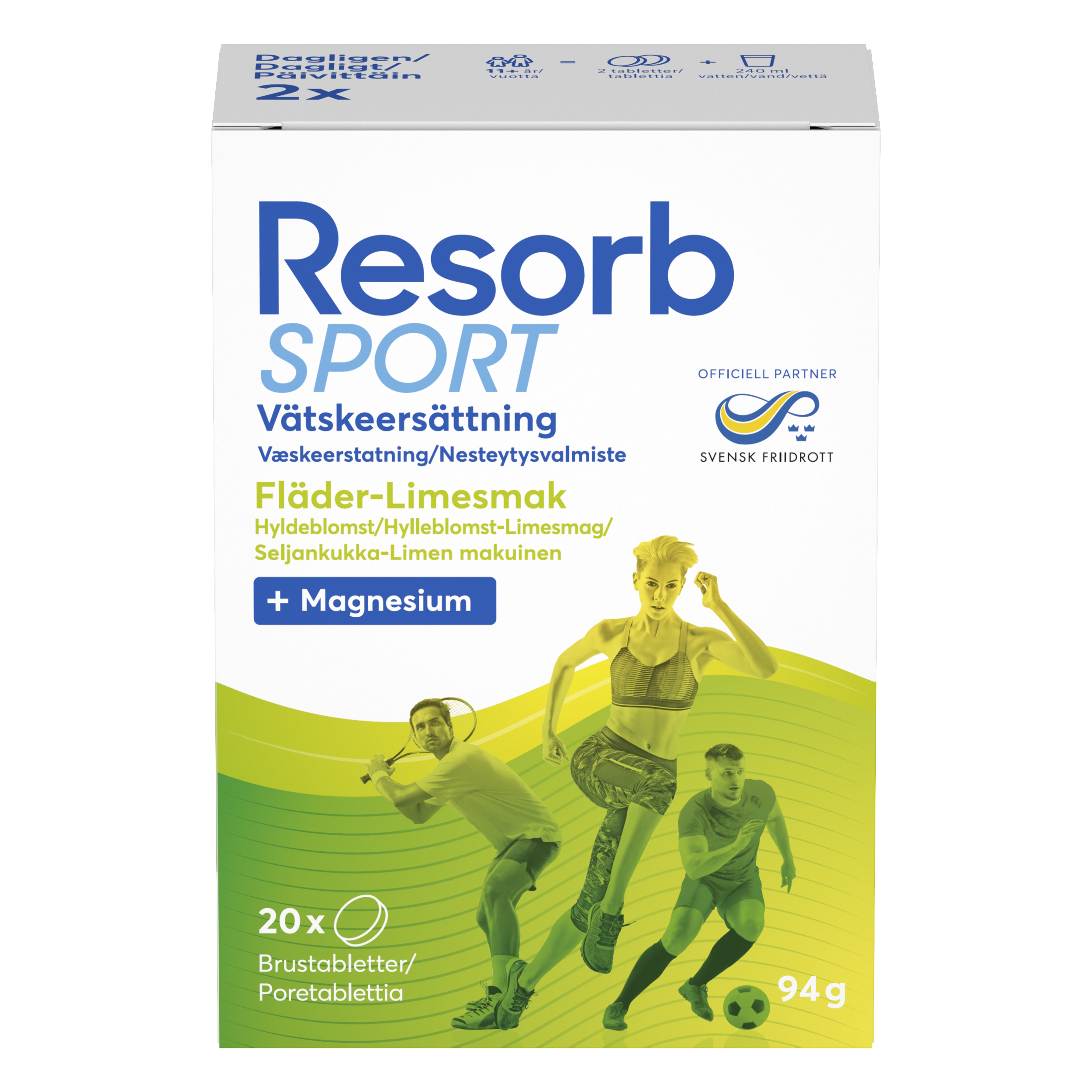 Resorb Sport Hyldeblomst Lime
