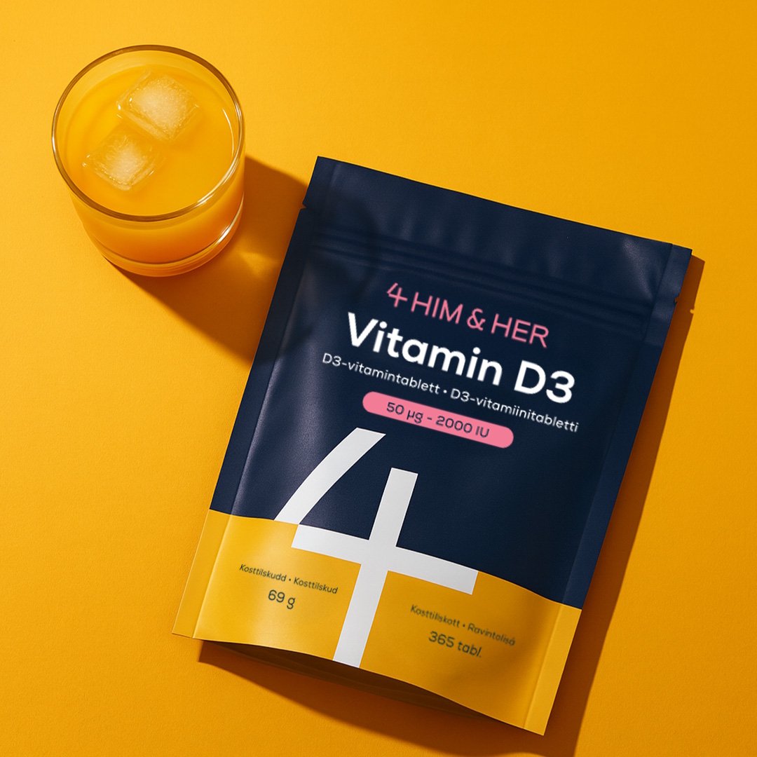 4 Him & Her Vitamin D3 2000IU NORDIC 365 pcs