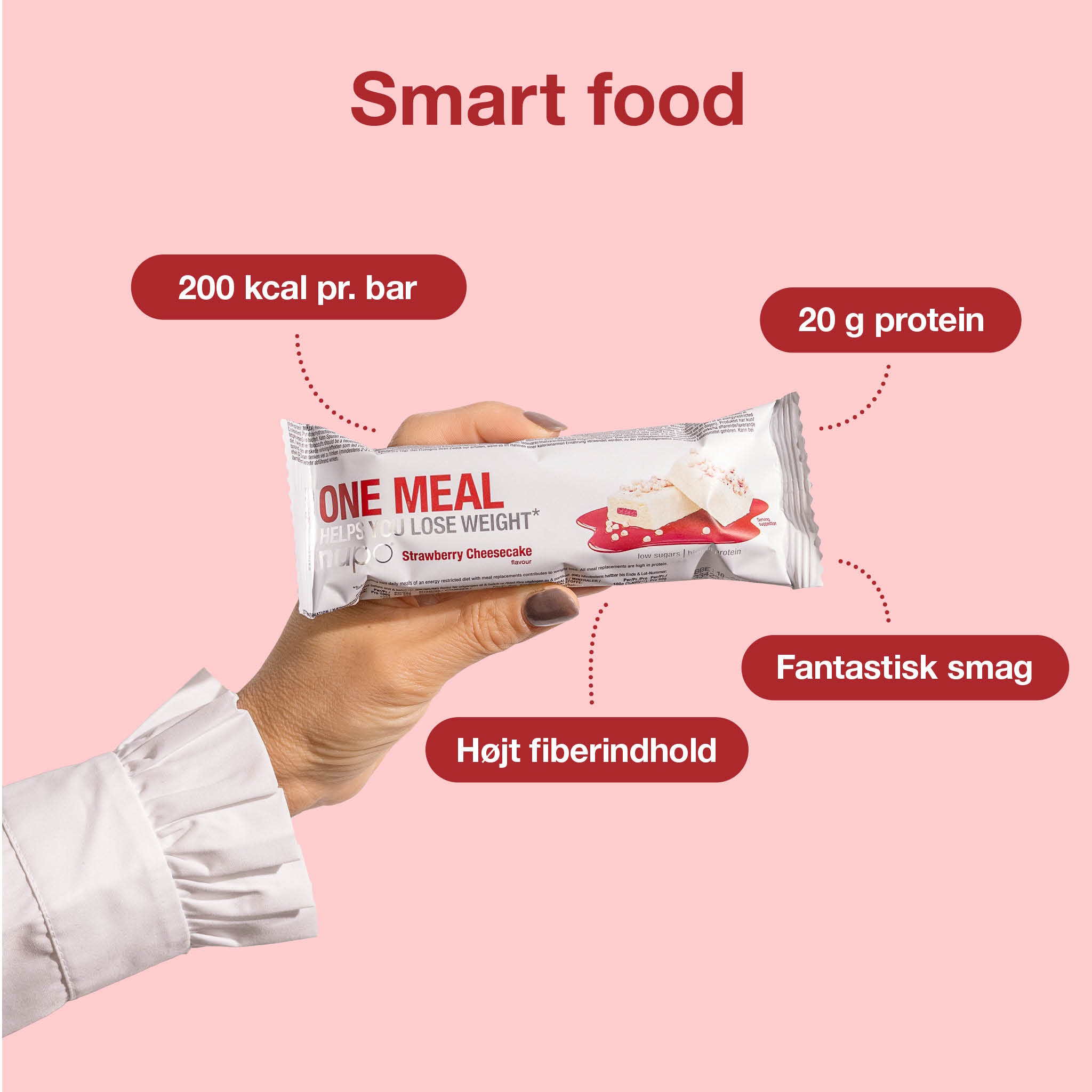 Nupo One Meal Bar Strawberry Cheesecake