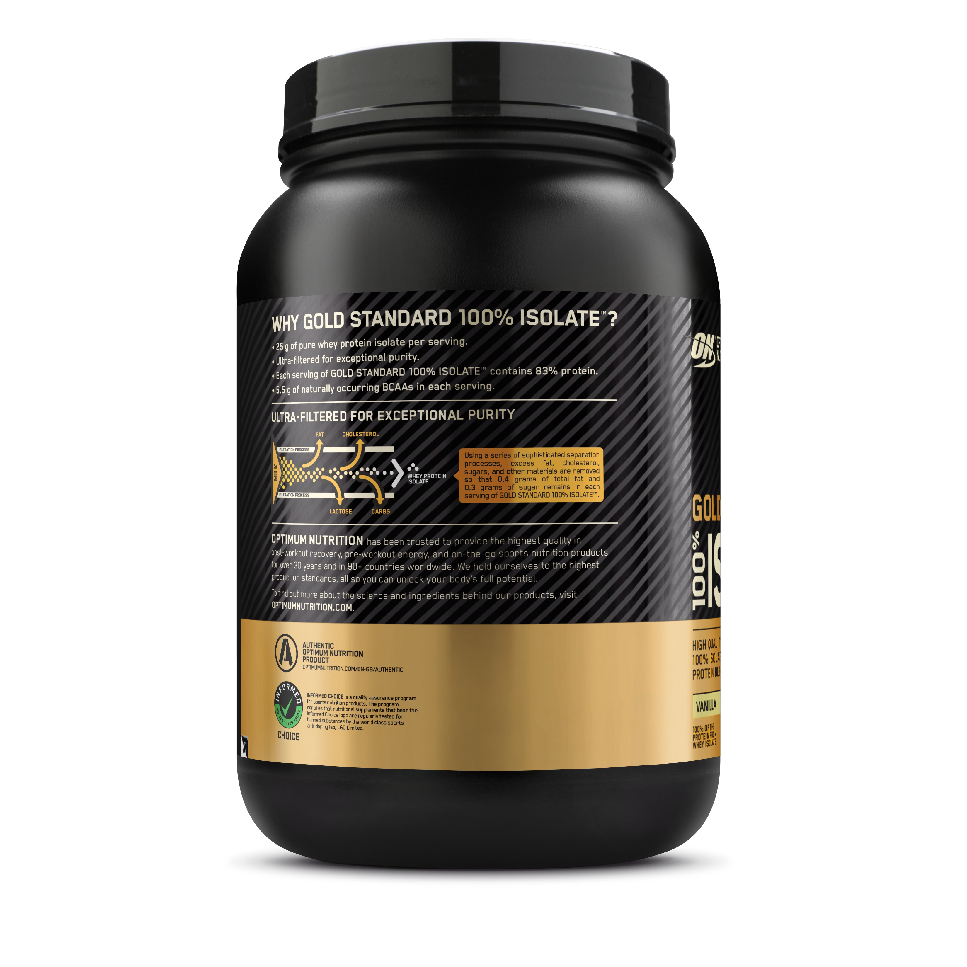 Optimum Nutrition GOLD STANDARD 100% ISOLATE Vanilla