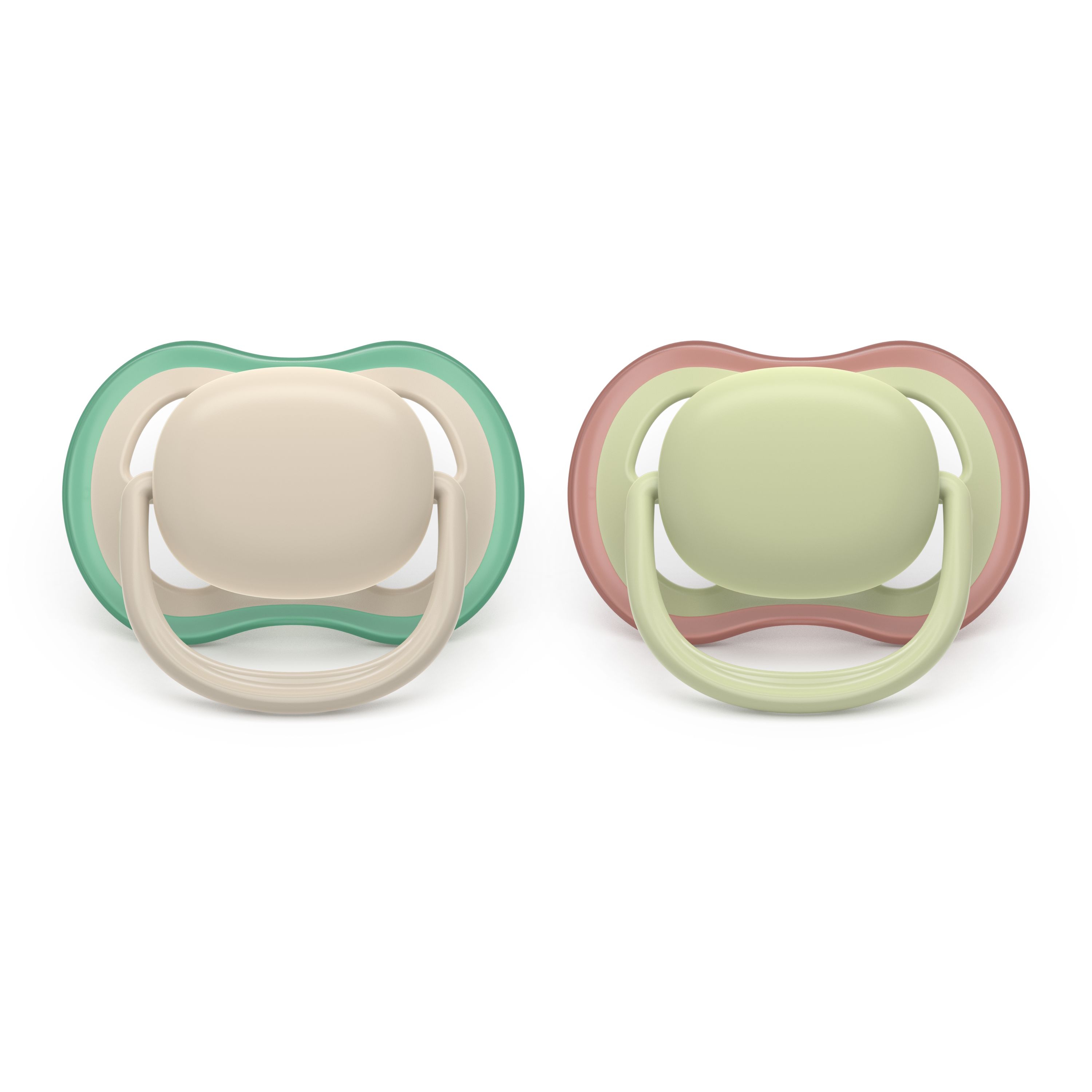 Philips Avent Pacifier ultra air, 6-18m, Grøn /beige