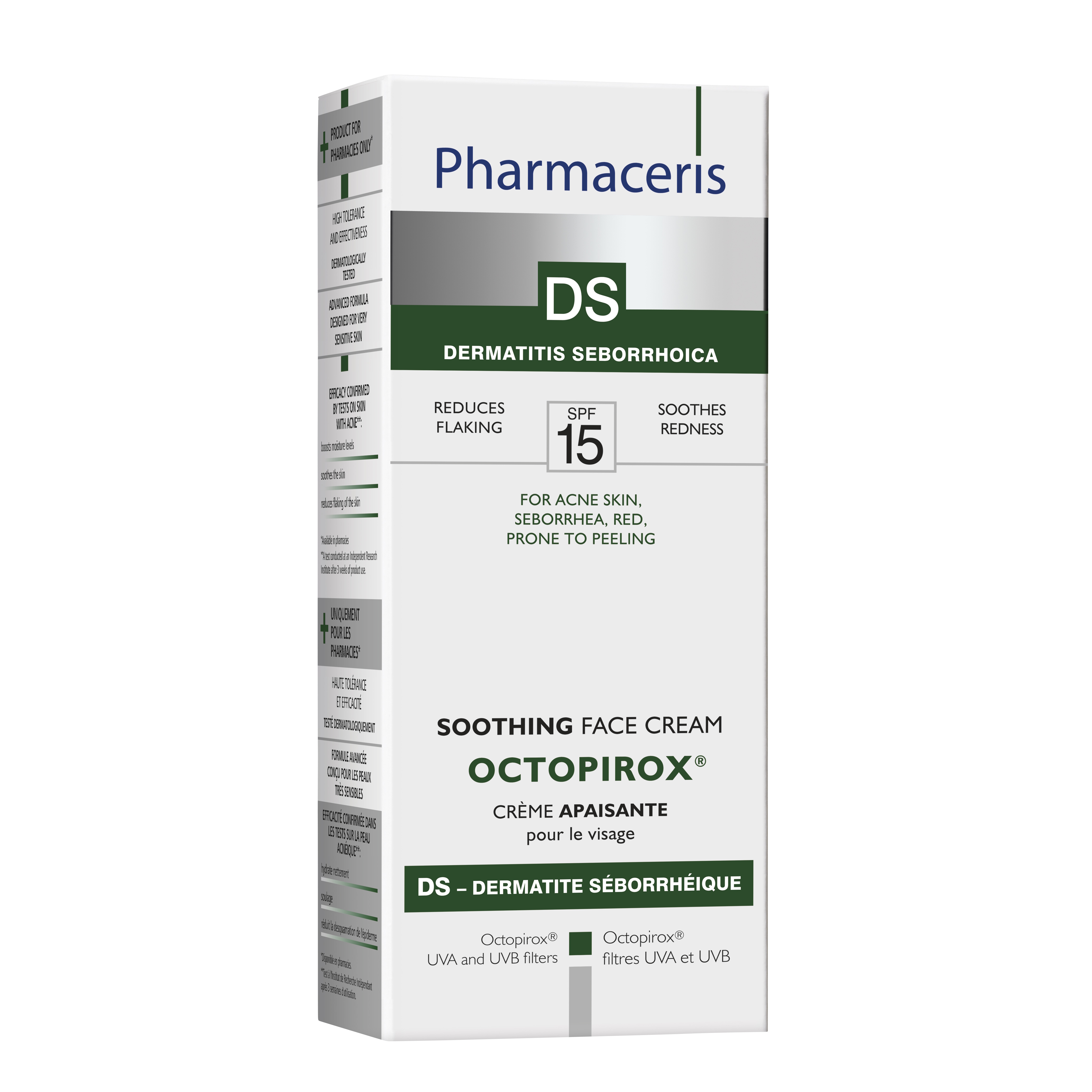 Pharmaceris DS OCTOPIROX Beroligende ansigtscreme med SPF 15