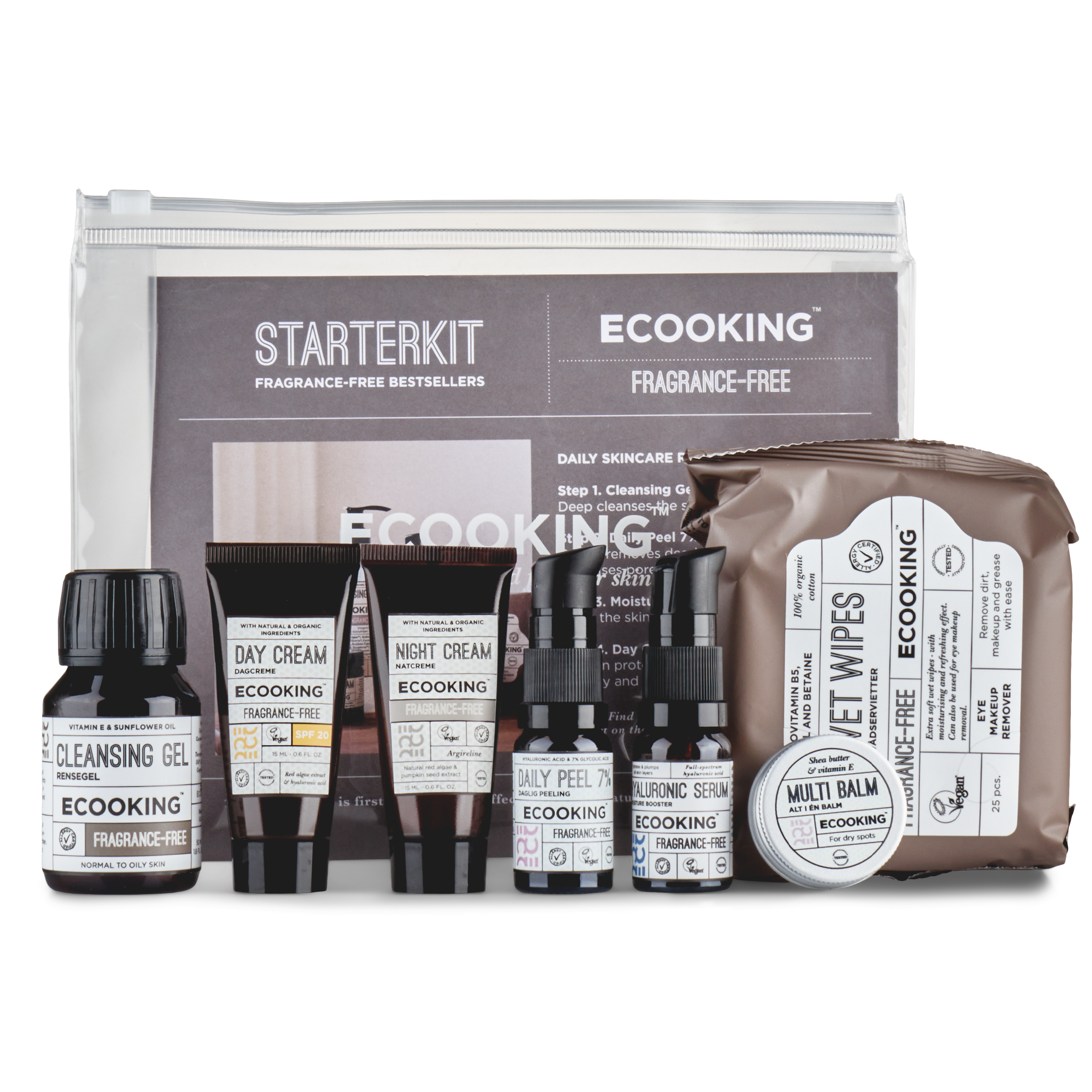 ECOOKING Starterkit Skincare Fragrance Free w/Wet Wipes