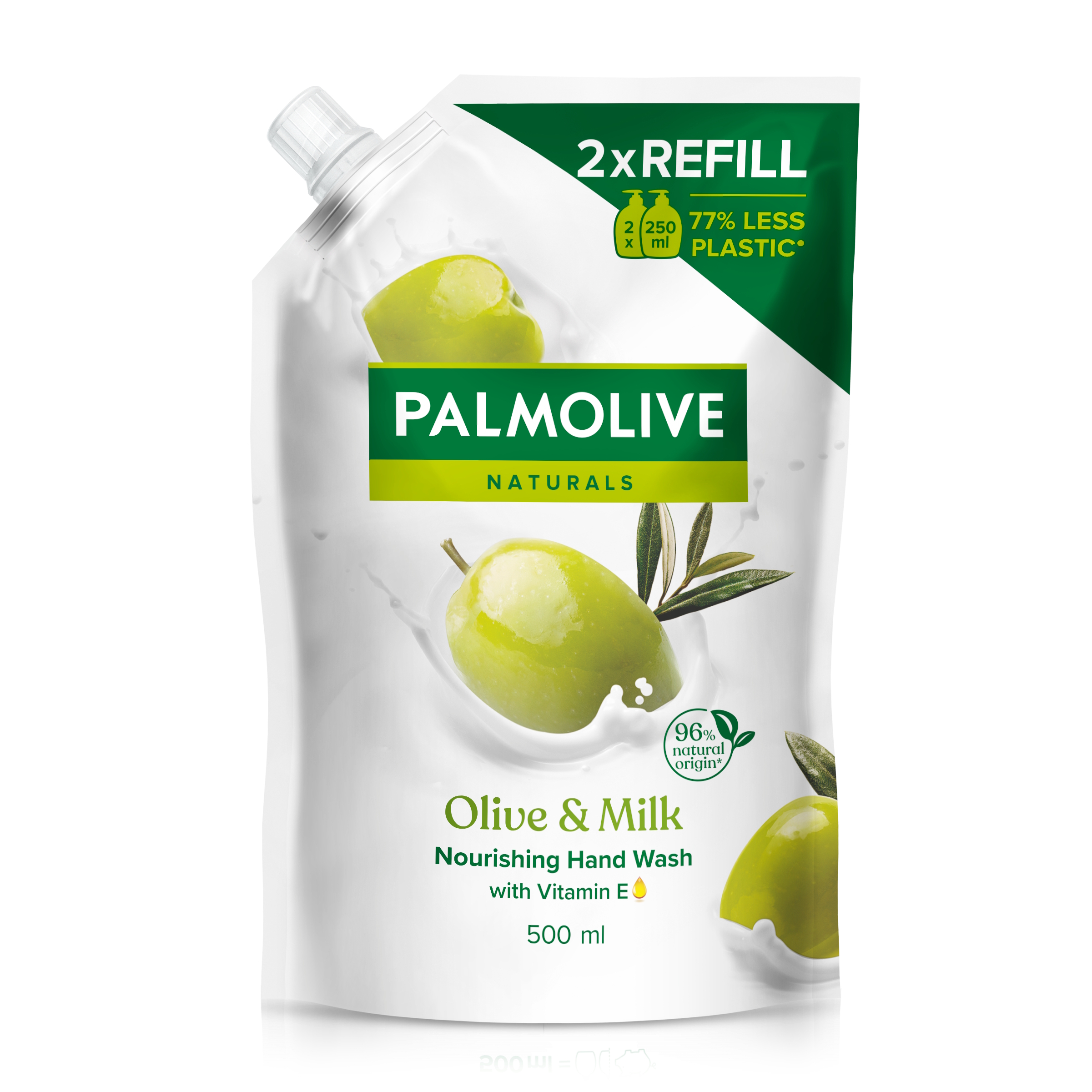 Palmolive Flyd. Håndsæbe Milk & Olive refill 500 ml.