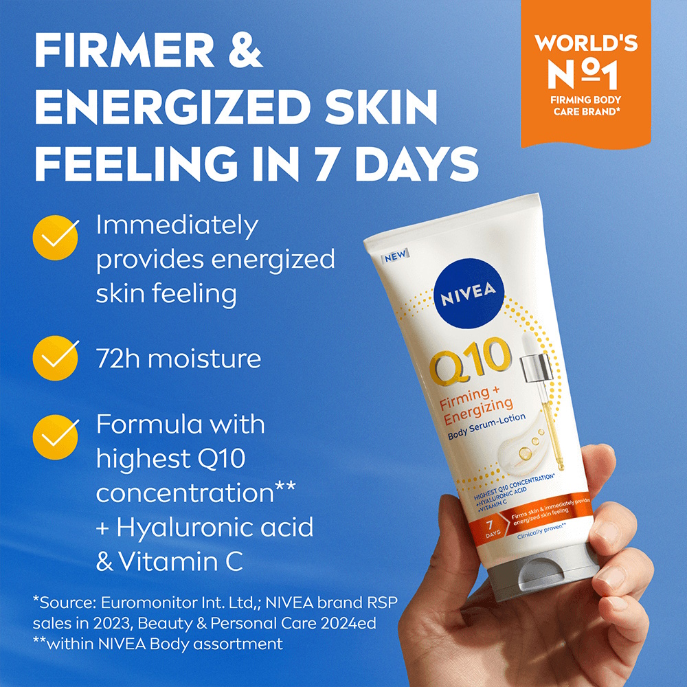 NIVEA Q10 Firming + Energizing Serum Body Lotion