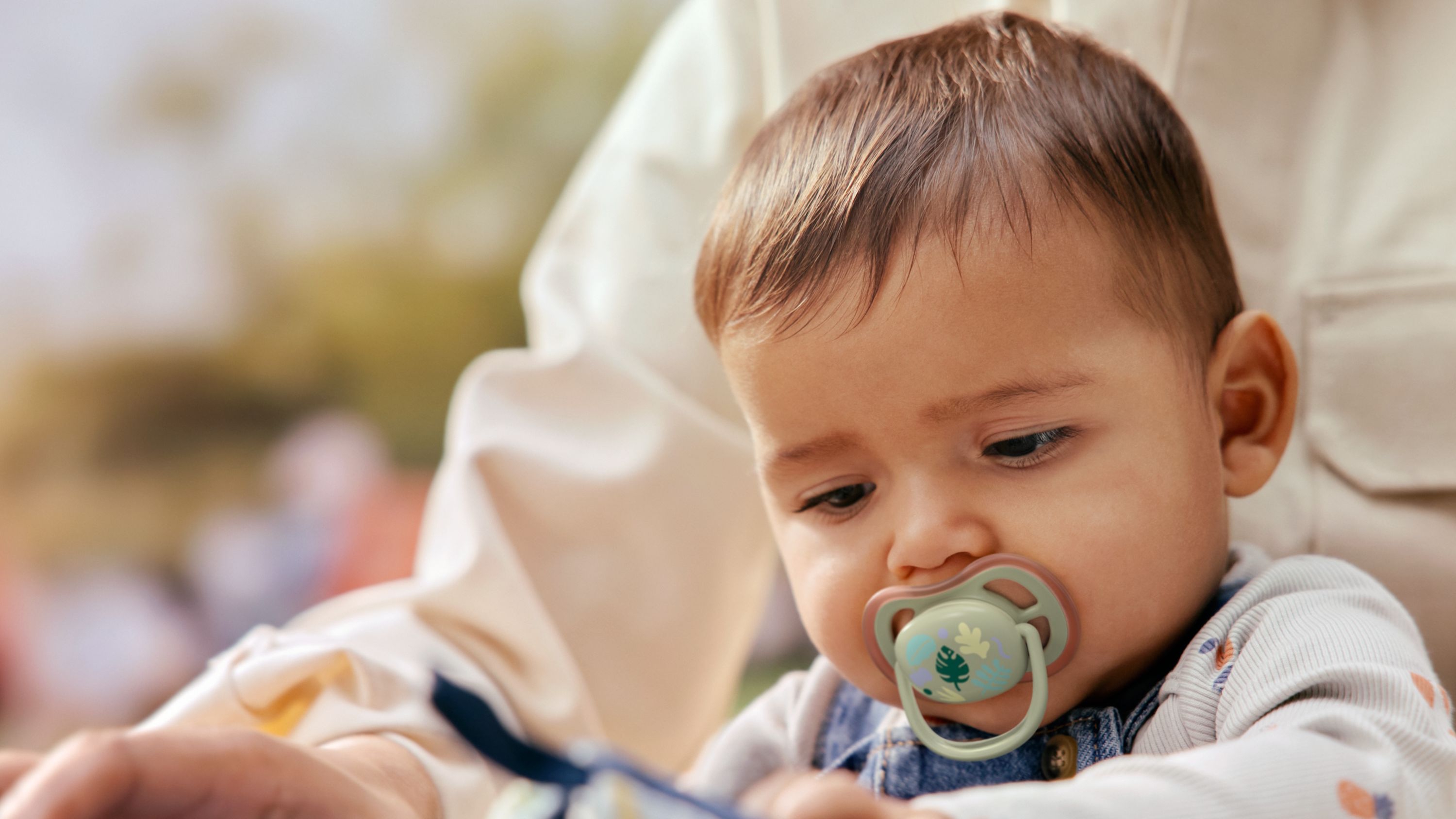 Philips Avent Pacifier ultra air, 6-18m, Grøn /beige motiv