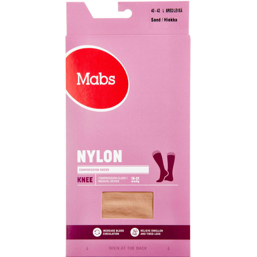 Mabs Nylon Knee Wide, Sand Str. L