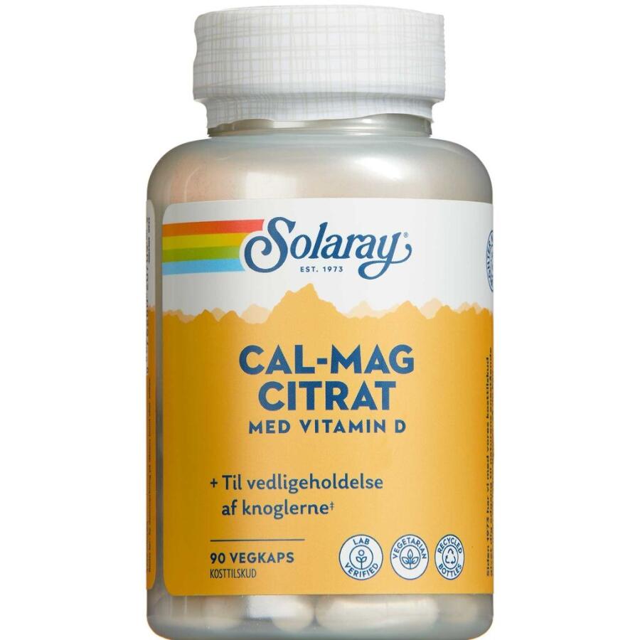 Solaray Cal-Mag Citrat + D-Vitamin