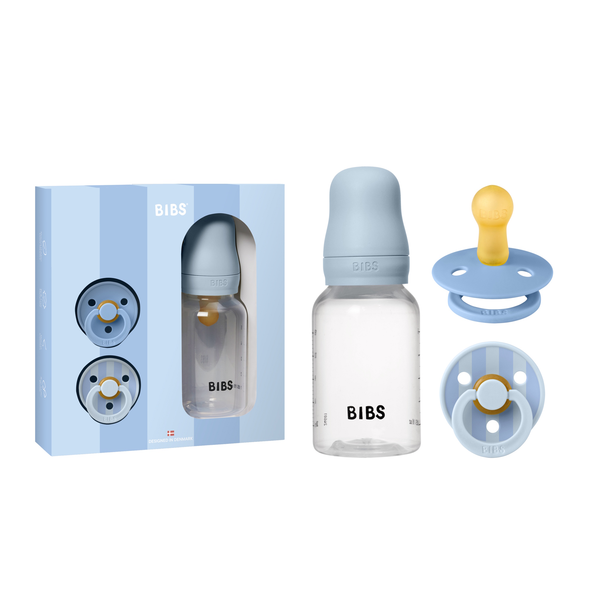BIBS Gift Set Baby Sprinkle Baby Blue