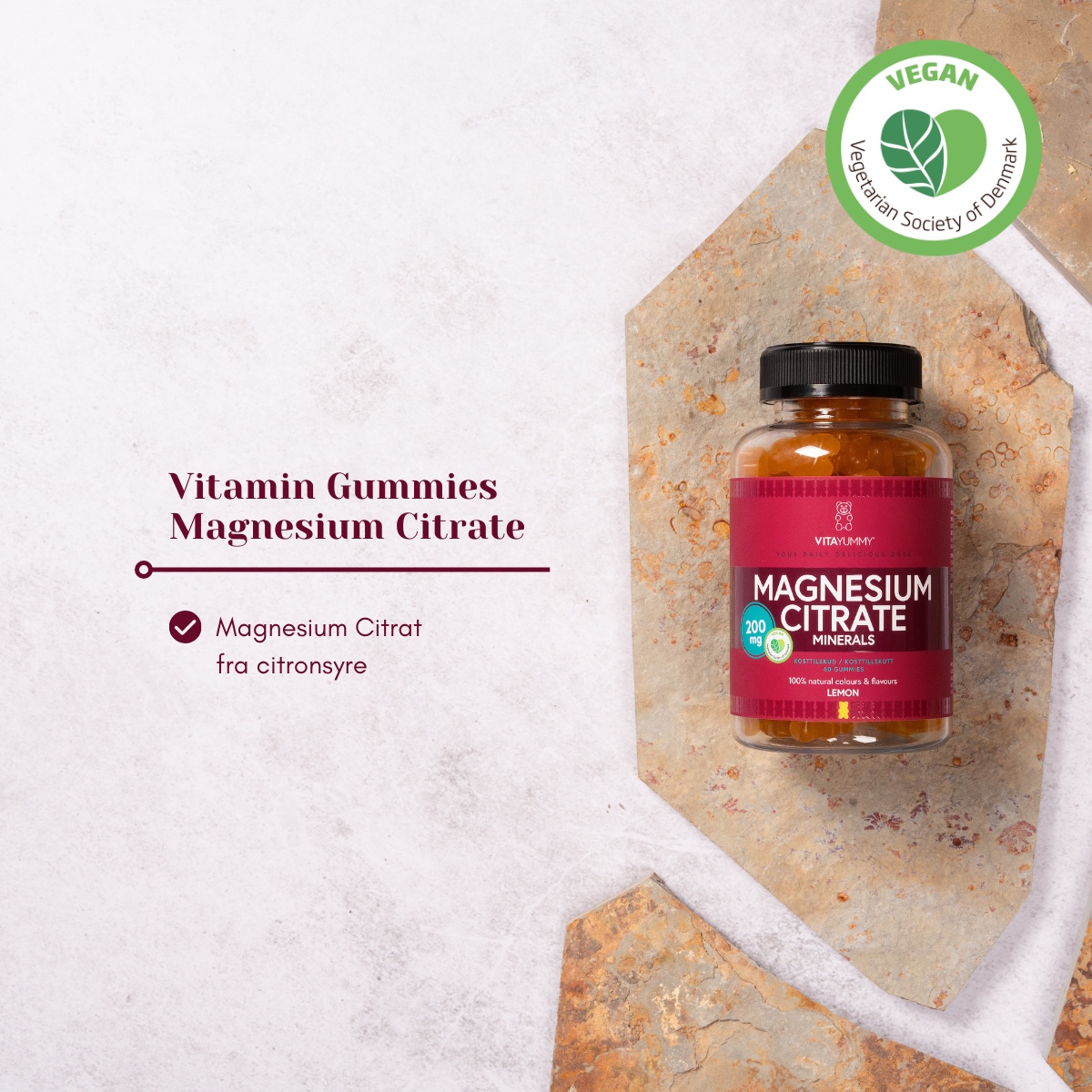 VitaYummy Magnesium Citrate, Lemon