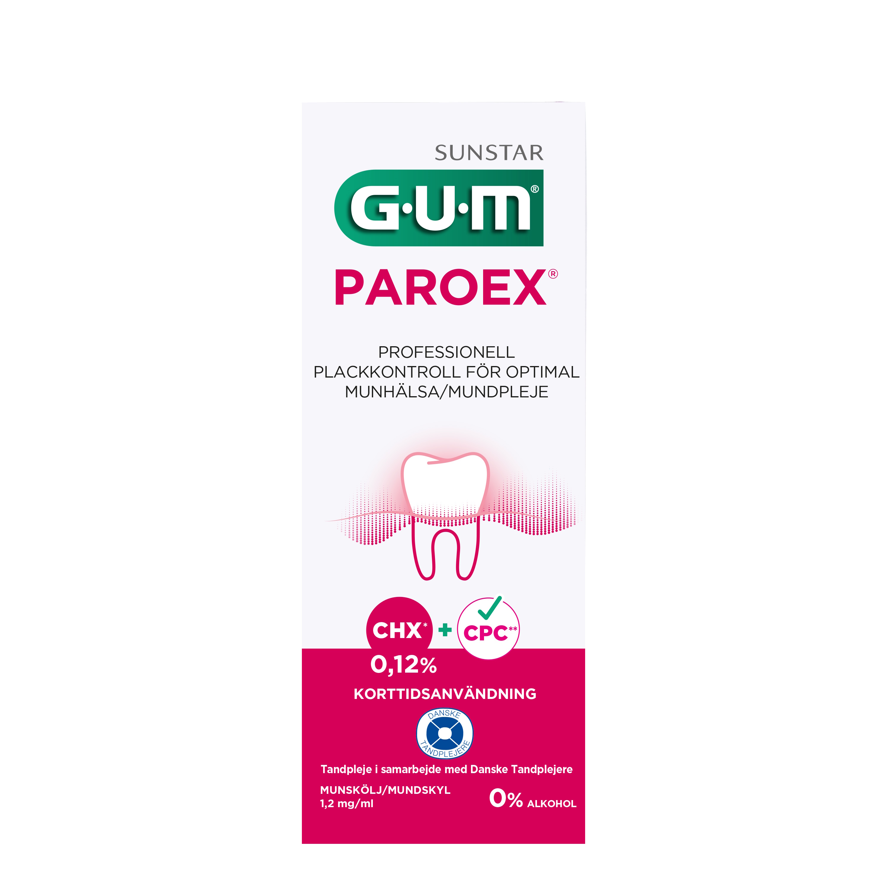 GUM PAROEX Klorhexidin 0,12% CHX + CPC