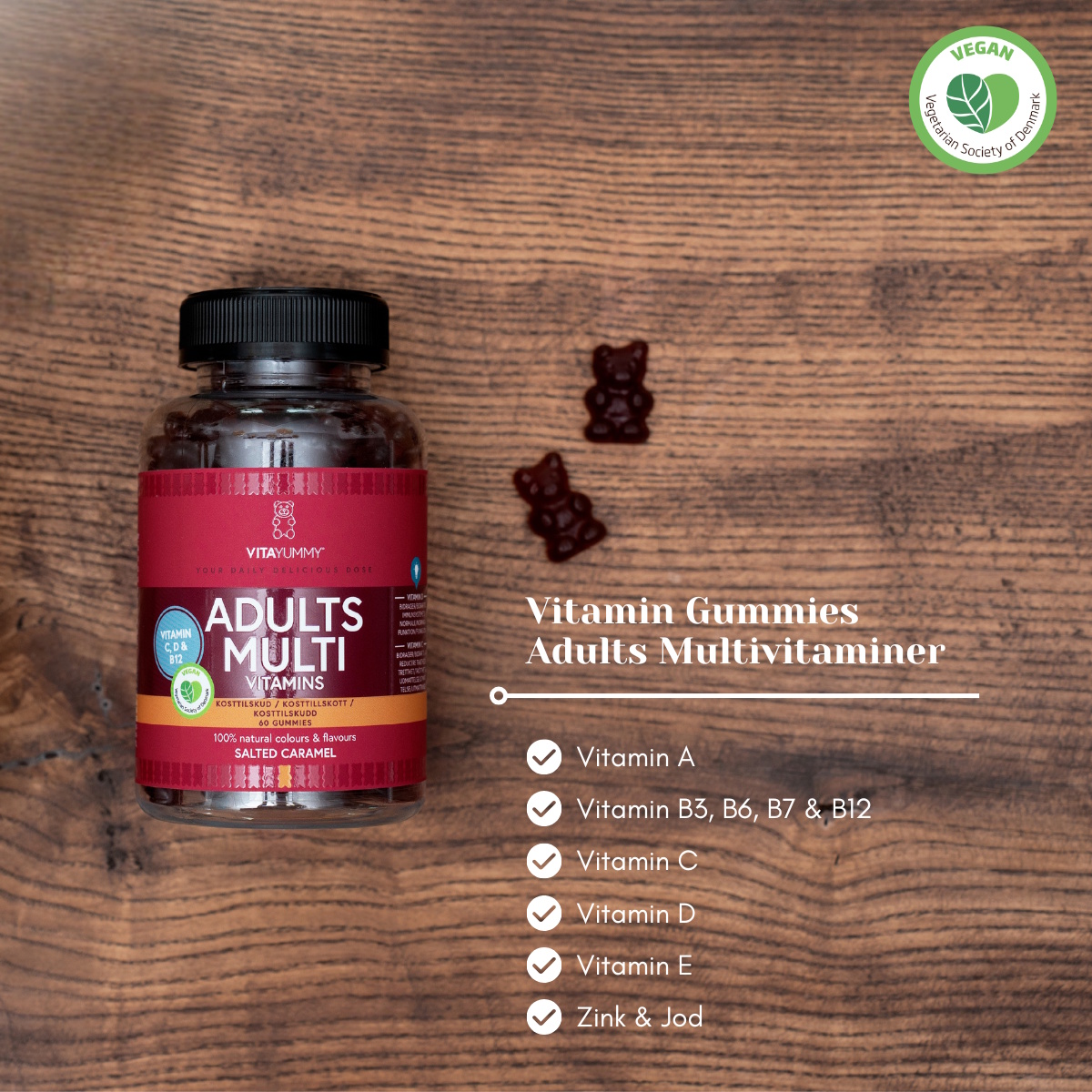 VitaYummy Adults Multi (Salted Caramel) - 60 stk.