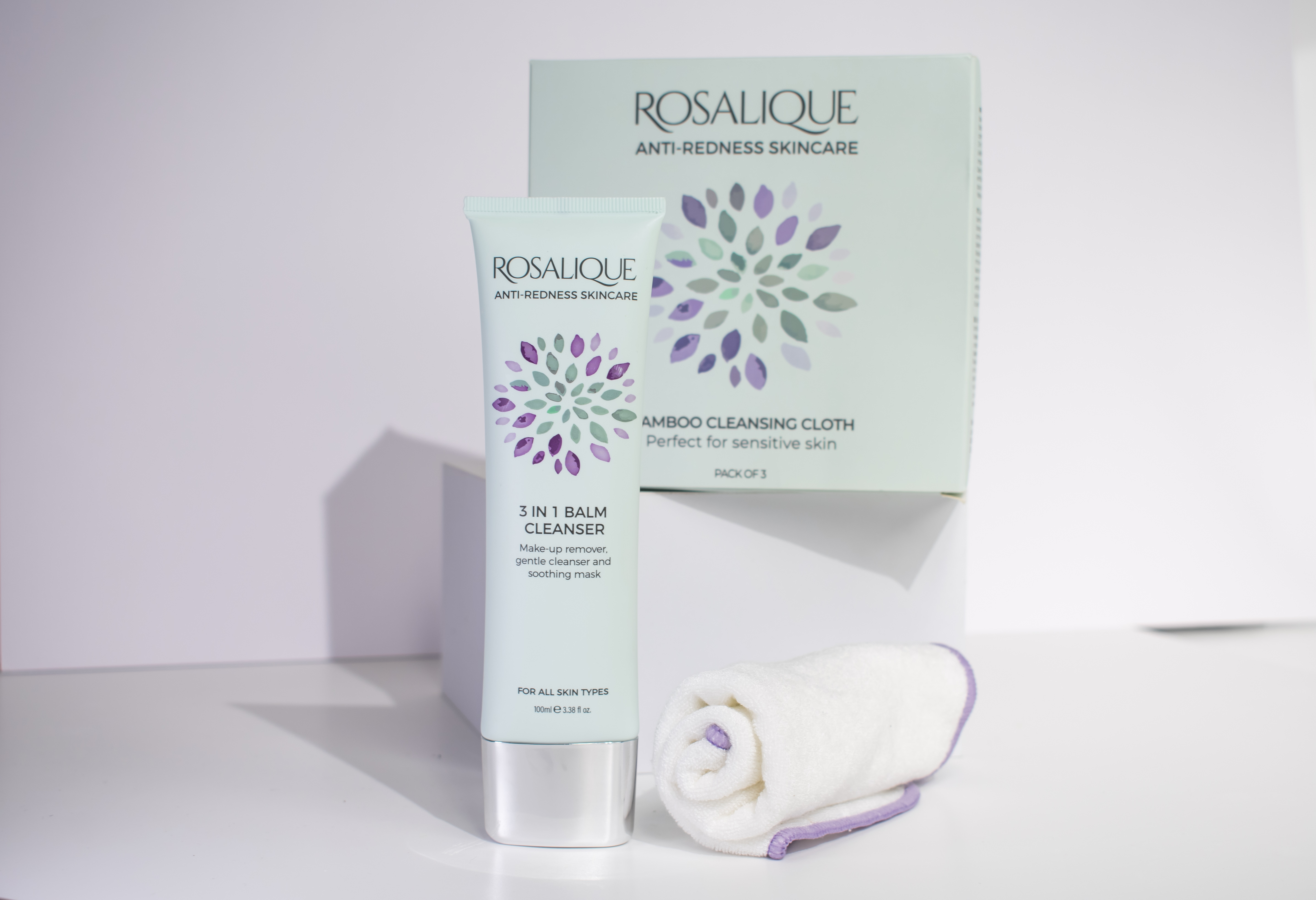 Rosalique Balm Cleanser inkl. 3 stk. Bamboo Cloth
