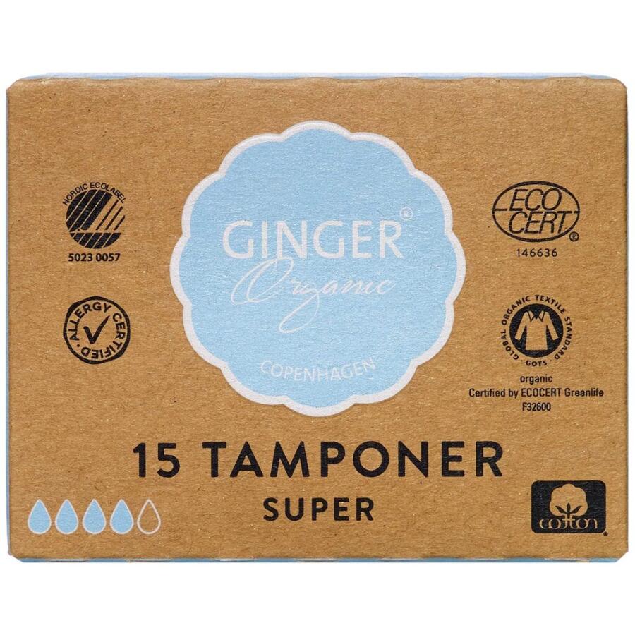 GingerOrganic Tampon Super