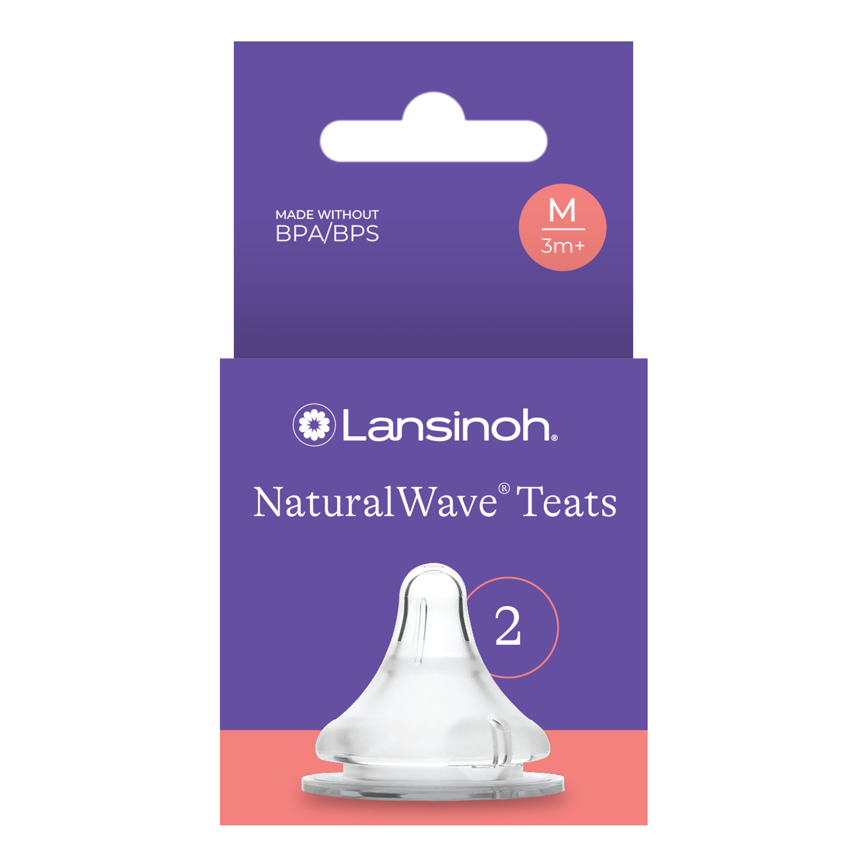 Lansinoh NaturalWave Flaskesut Medium Flow