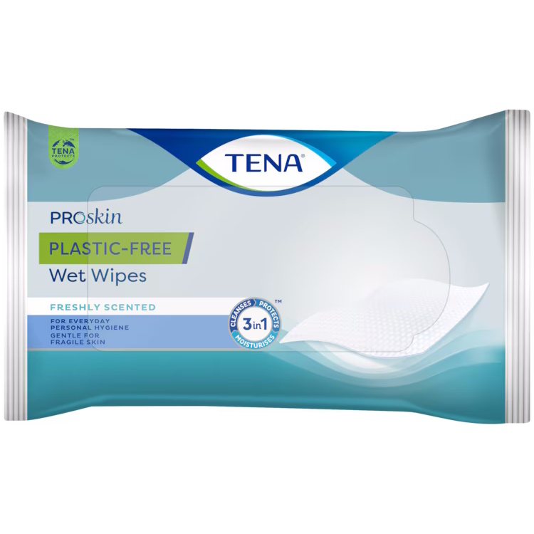 TENA ProSkin Plastic-Free Wet Wipes