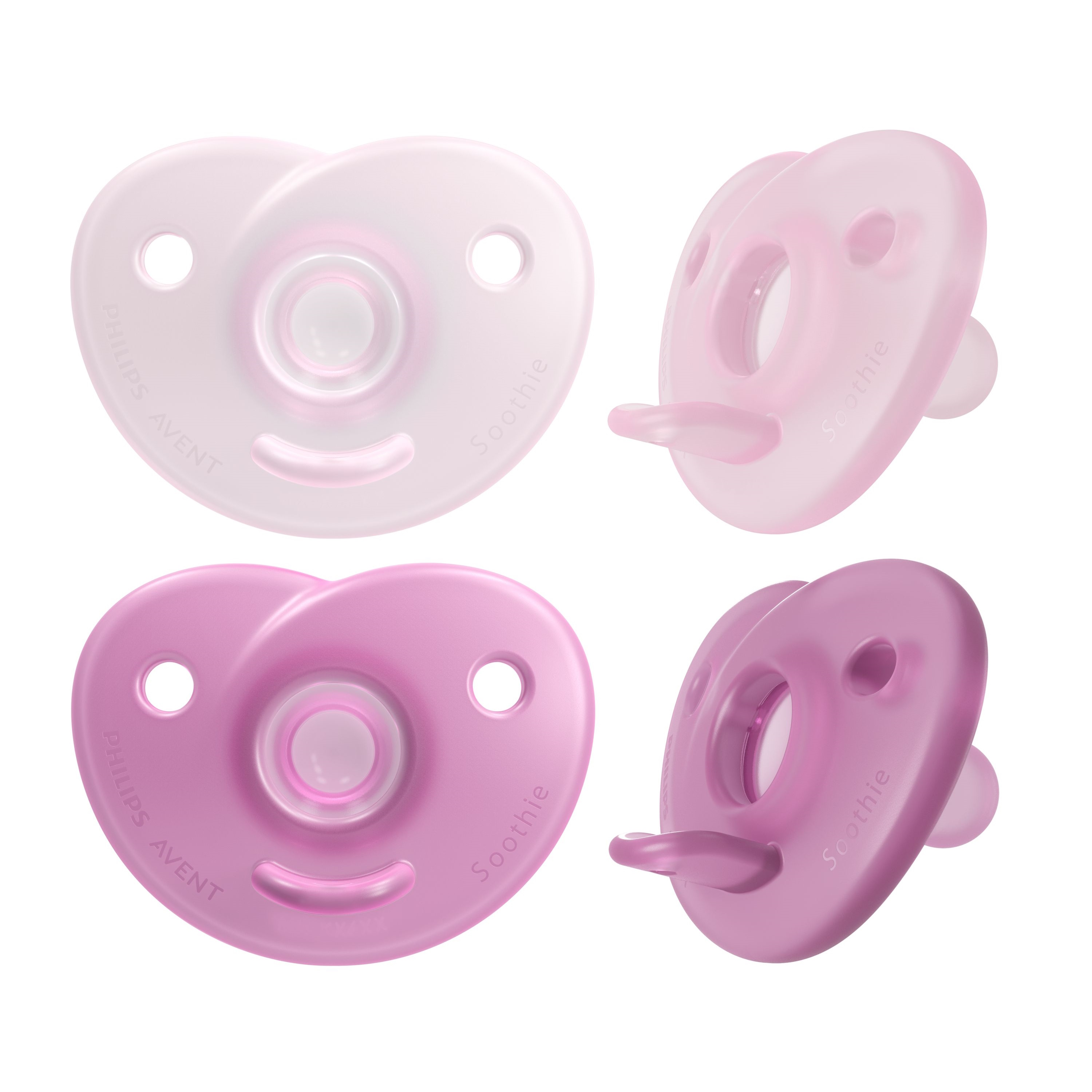 Philips Avent Curved Soothie Rosa 0-6M.