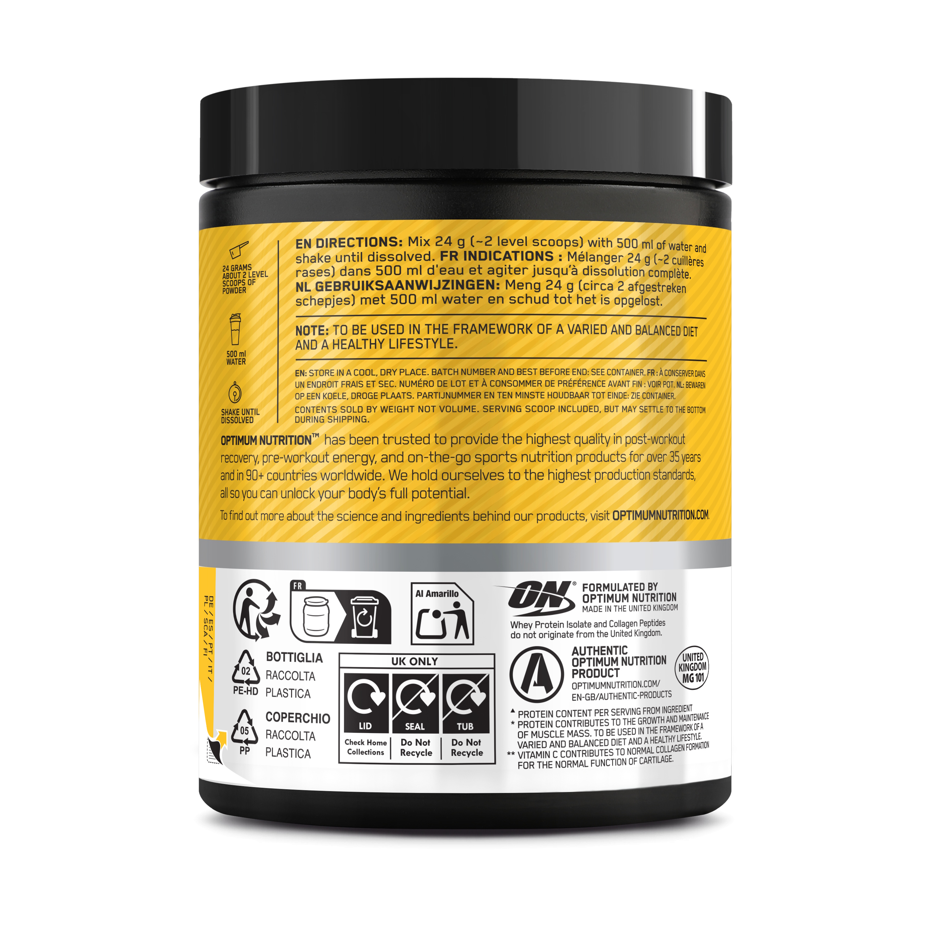 Optimum Nutrition CLEAR WHEY COLLAGEN SUM ICE TEA 240G
