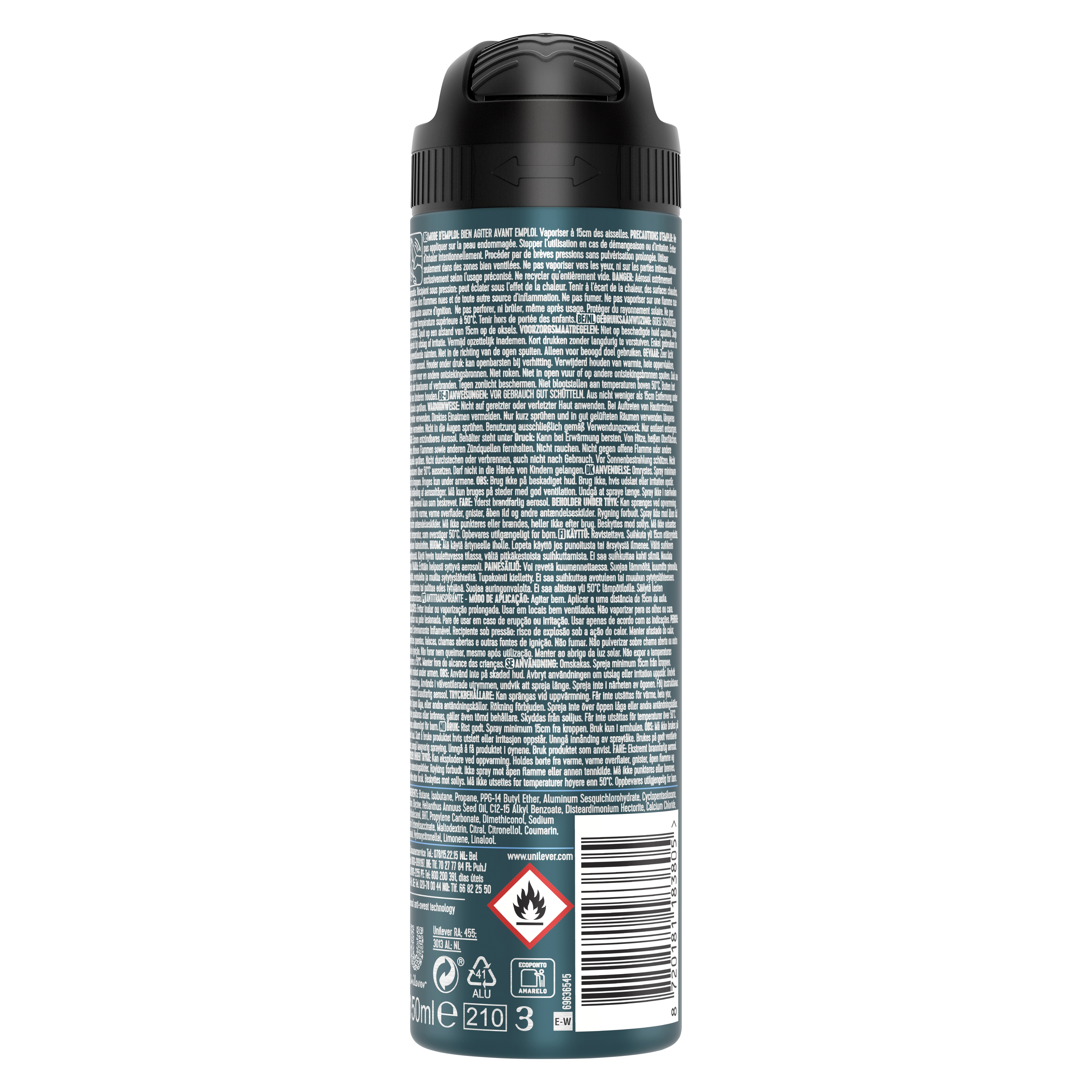 Rexona Men 72h Advanced Protection Cobalt Dry Antiperspirant Deospray