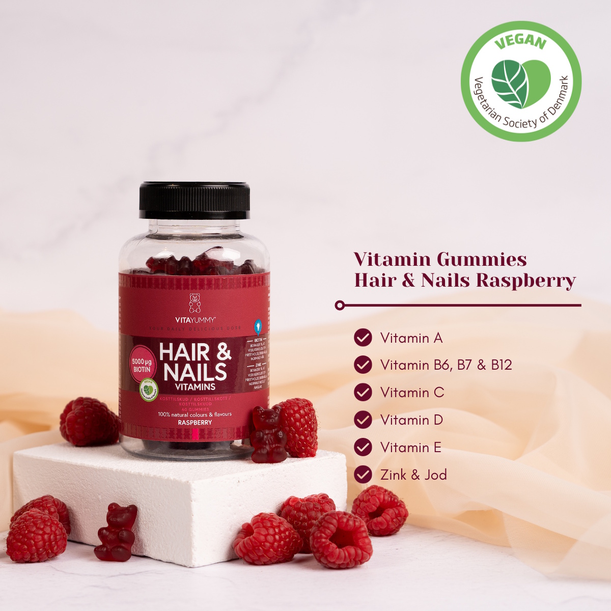 VitaYummy Hair & Nails, Raspberry