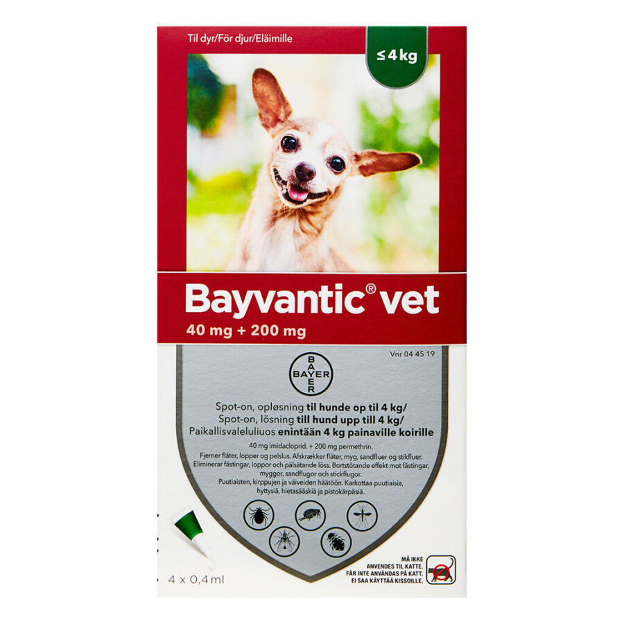 Bayvantic Vet., hunde max 4 kg