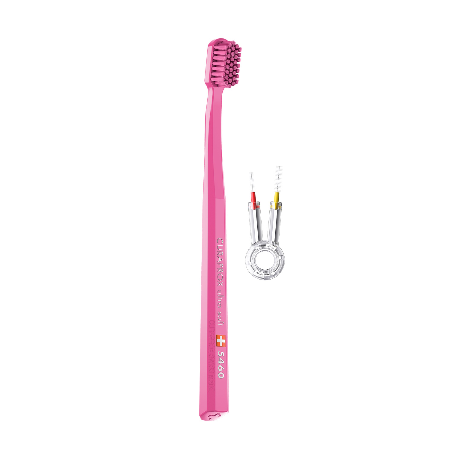 Curaprox 5460 Ultra Soft Tandbørste + 2 stk. Mellemrumsbørste