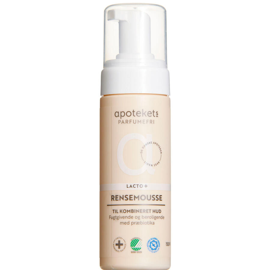 Apotekets Lacto + Parfumefri Rensemousse Kombineret Hud