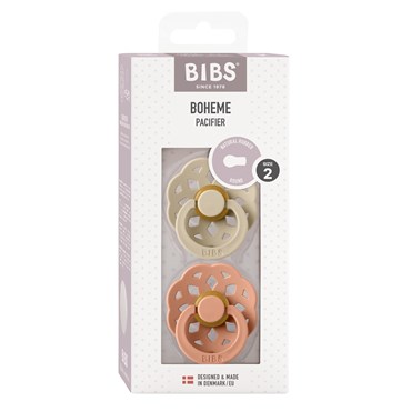 BIBS Boheme 2-pak Vanilla/Peach Size 2