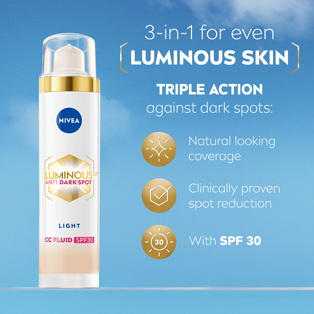 NIVEA Luminous630 CC Fluid SPF30 3-in-1 light