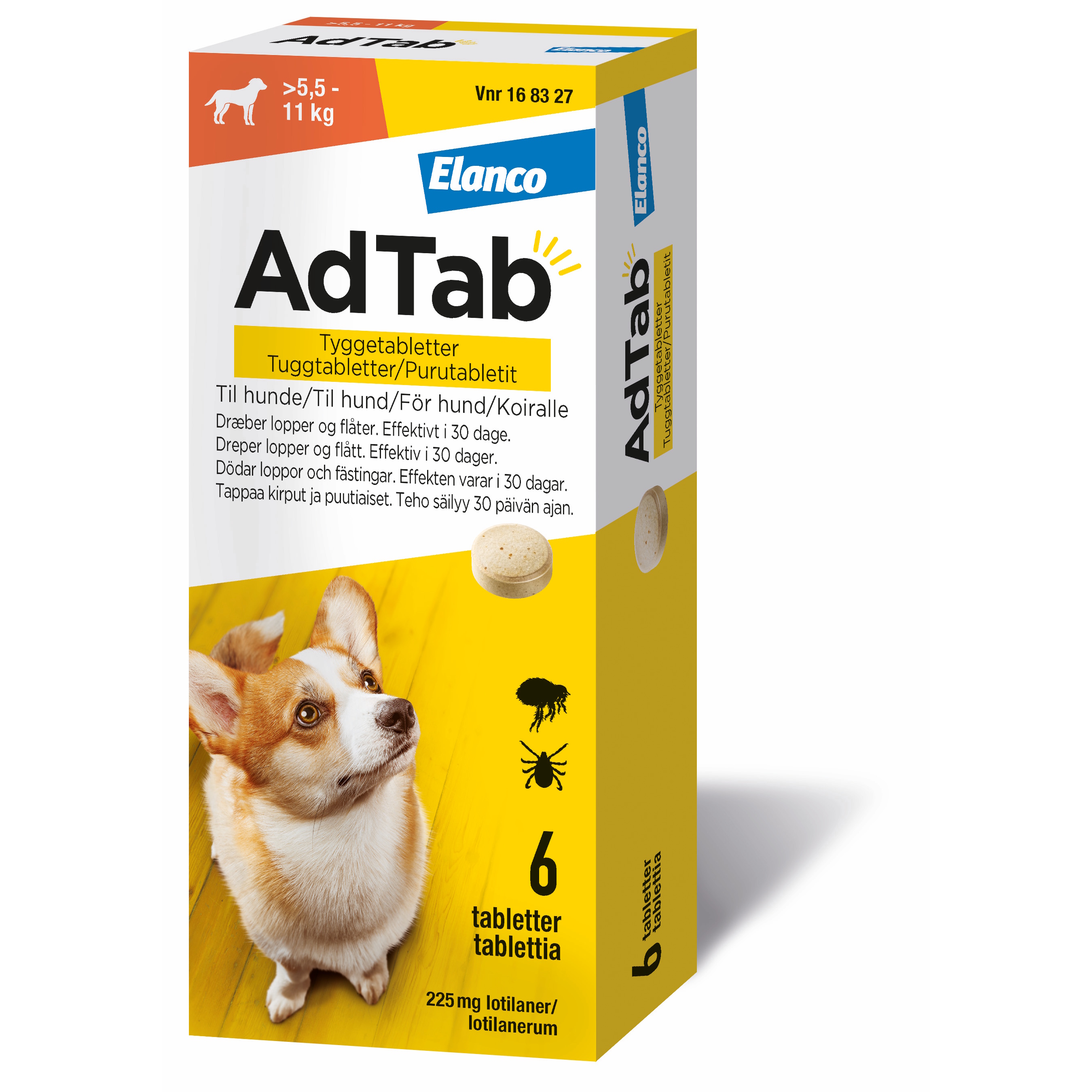 AdTab til hunde >5.5-11 kg